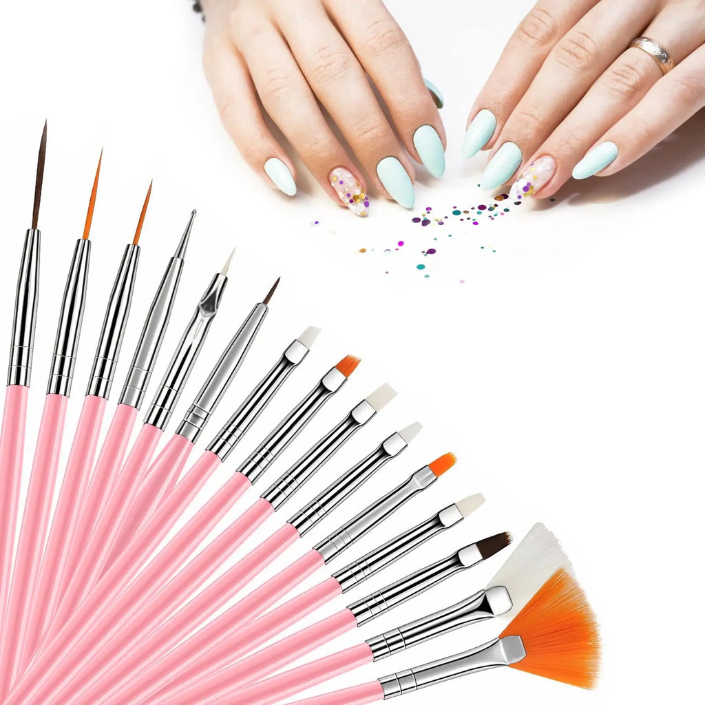 Professional Nail Art Brush Set for Manicure Design
