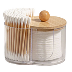 Dual Compartment Cotton Pad and Swab Organizer