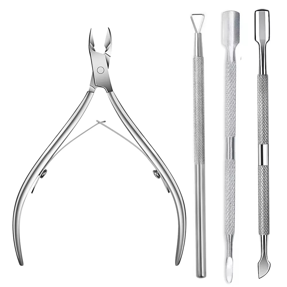 Professional Stainless Steel Cuticle Trimmer and Manicure Set - 22