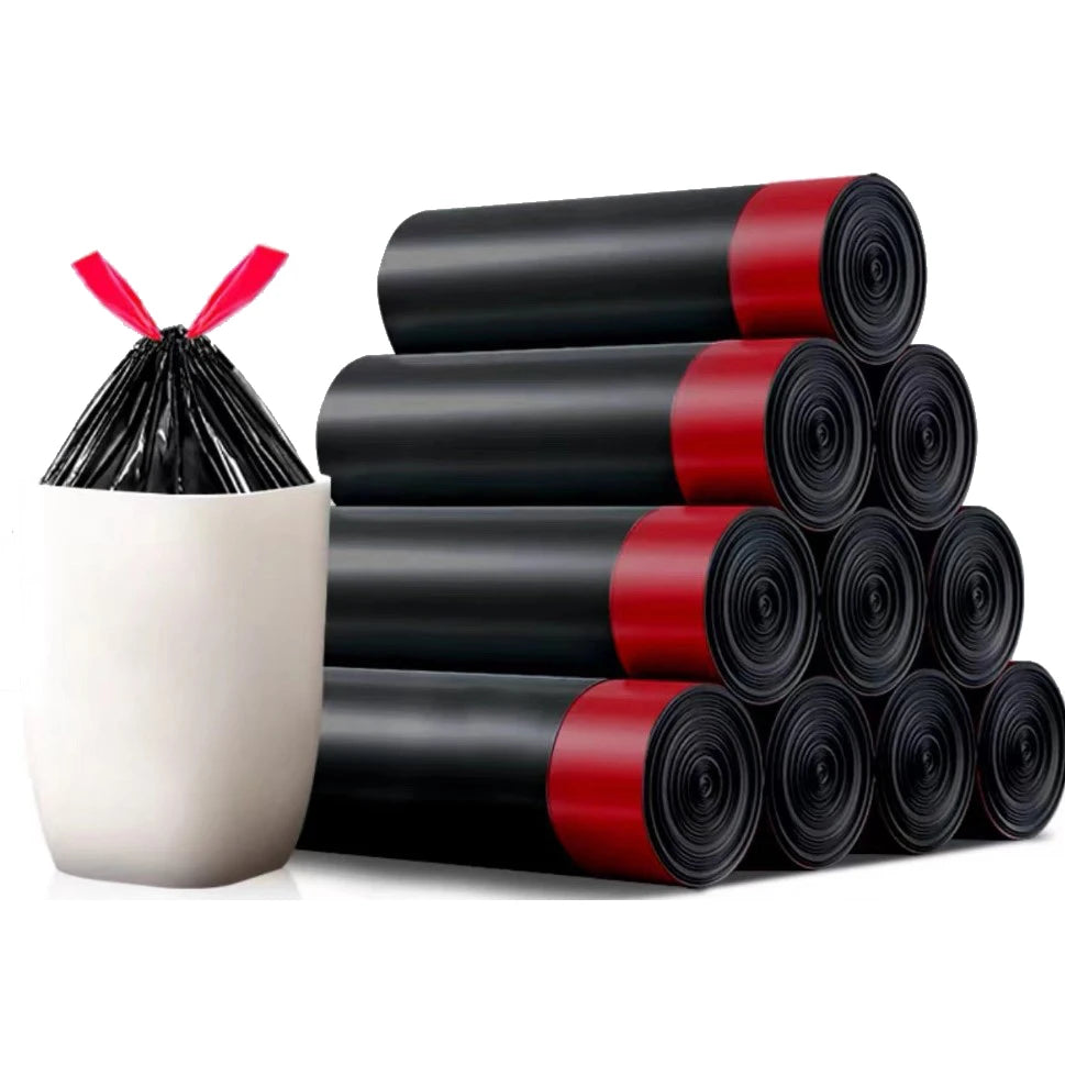 Heavy-Duty Drawstring Trash Bags for Kitchen and Home