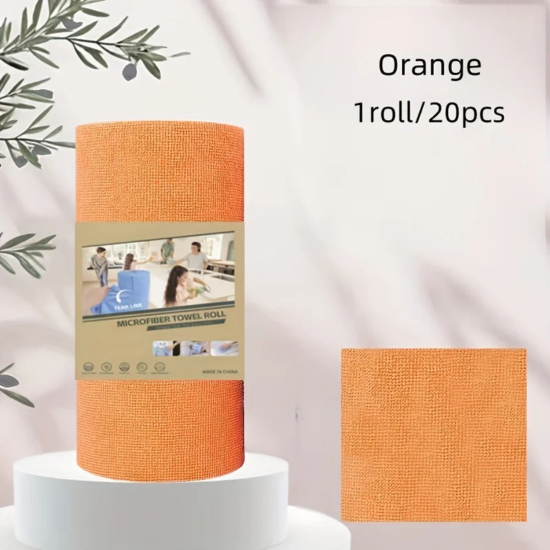 Reusable Washable Kitchen Cleaning Cloth Roll