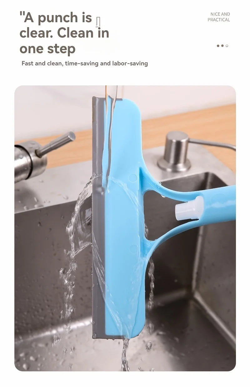 3-in-1 Glass and Window Cleaning Squeegee with Spray Bottle - 33