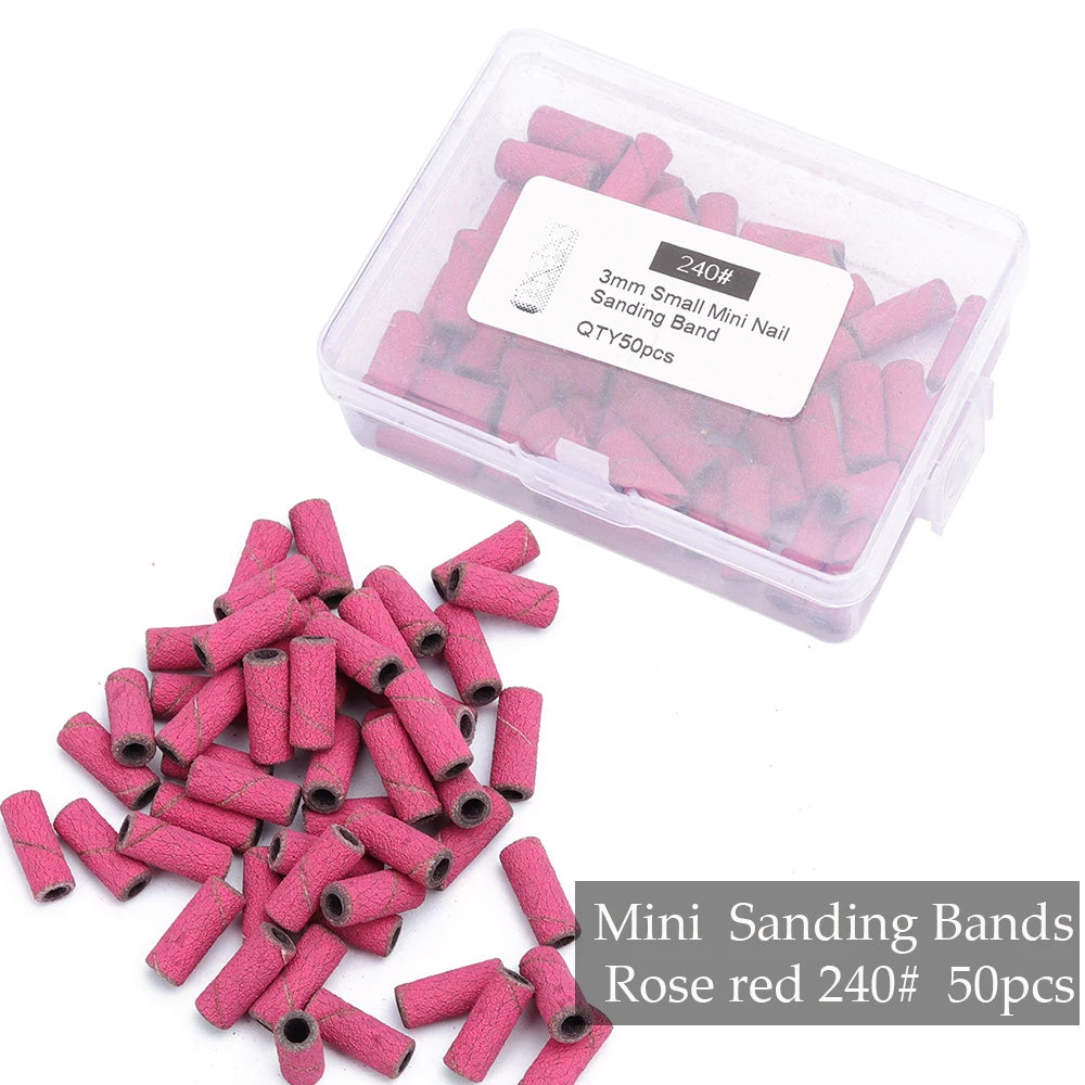 Professional Mini Nail Sanding Bands for Electric Drill - 35